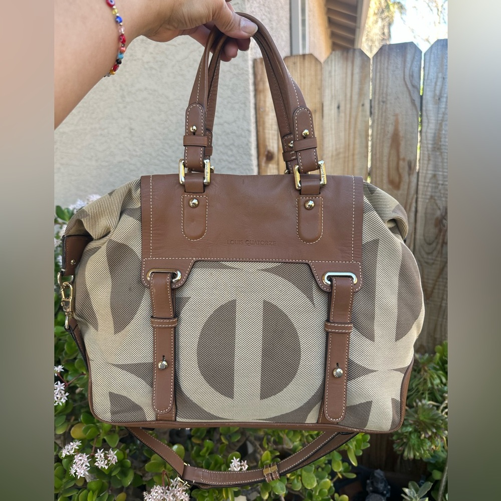 LOUIS QUATORZE Korean brand signature monogram shoulder/crossbody bag
